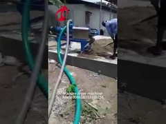 Système de traitement du fumier de 2 tonnes ISO, machine à fumier de poulet pour le nettoyage du fumier Adela