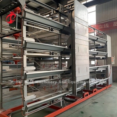 Alimentation entièrement automatique Fermes de volaille Cages de poulet de type A et H Rose