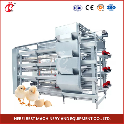 Un type étoile antirouille en acier complètement automatique de H du système Q235 de cage de poulet de couveuse