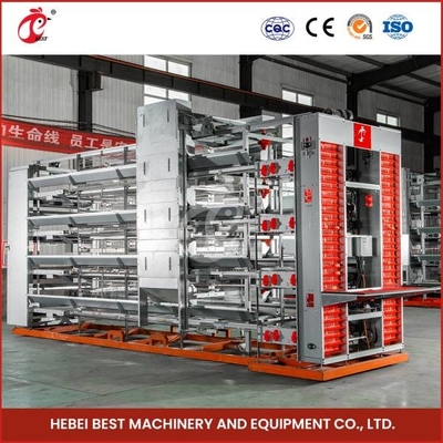 Type automatique de H 4 cage de couche de rangée pour la ferme de poulet 40 000 Doris