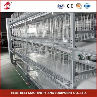 Anti poids Rose de la capacité 100khg d'oiseaux de la cage de batterie de poulet de corrosion 160