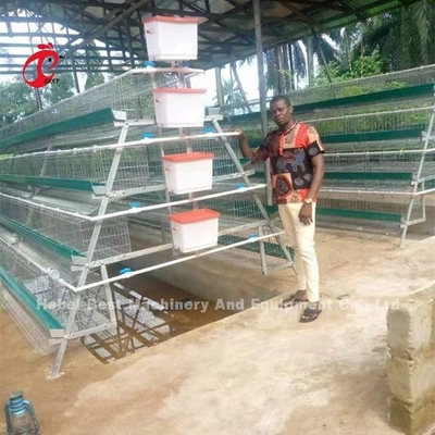 Prix de cage de batterie de ferme avicole dans l'iris de cage de couche de rangée du Nigéria 4