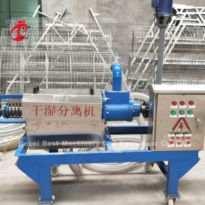 Machine de séchage de fumier de volaille recyclée Séparateur de liquide solide de matières fécales animales Rose