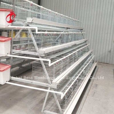 Prix de cage de batterie de 4 poules de rangées au Nigéria, cage Rose de couche de poulet de 5 portes