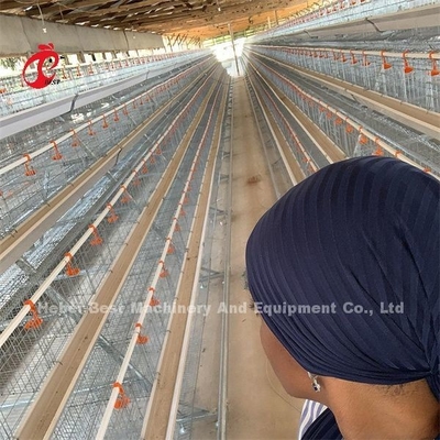 Galvanisée élevage de volaille couche cage batterie cage prix au Nigeria Lagos entrepôt Emily