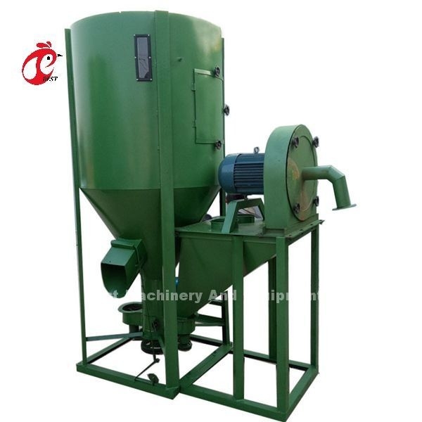 2 tonnes de fourrage pour le bétail et la volaille Machine de mélange et de broyage de fourrage de type vertical Emily