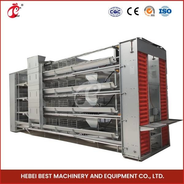 Type automatique de H 4 cage de couche de rangée pour la ferme de poulet 40 000 Doris